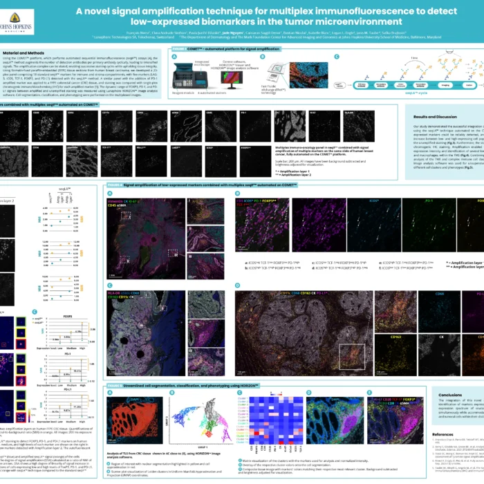 A novel signal amplification technique for multiplex immunofluorescence to detect low-expressed biomarkers in the tumor microenvironment